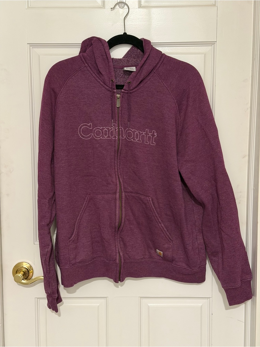 Carhartt Purple Zip-Up Hoodie